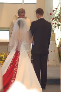 White_and_red_wedding_dress